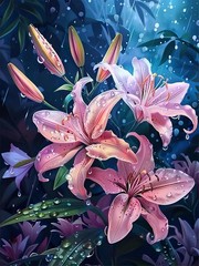 DIY Flower Diamond Art Kits for Adults, 5D Flowers Diamond Painting Kits for Beg