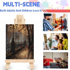 Paint by Numbers Kit for Adults,The Street at Night Paint by Number for Adults,A