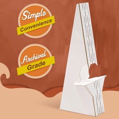 50 Pack Cardboard Easel Back Self Stick Stand Quality Acid-Free 7 In Tabletop