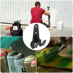 Air Brush Holder, 2PCS Wall Mounted Air Brush Stand Spray Gun Hook Iron Bracket