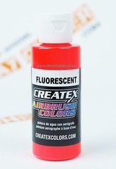 Createx Airbrush Colors 5408 Fluorescent Red 2oz. water-based paint