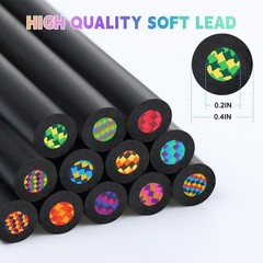 12 Colors Rainbow Pencils for Kids Adults, Rainbow Colored Pencil Art Supplie…