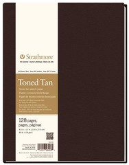 Strathmore 400 Series Art Journal, Toned Tan Sketch Paper, Hardbound, 8.5×11 inc