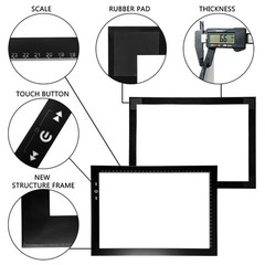 A4 LED Artist tracing Light Box Copy Table, Adjustable High Brightness Light …