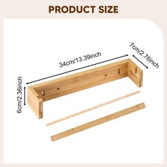Wall Mount Kraft Paper Roll Holder Versatile Rack for Kitchens Kitchen Cafes