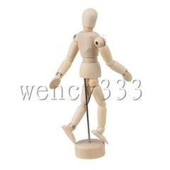 6pcs Wooden 4.7″ Artist Drawing Manikin Articulated Mannequin Drawing Model