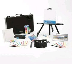 Artist’s Loft 101 Piece Deluxe Studio Art Set w/Easel & Messenger Bag NIB