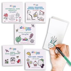 Adult Mini Coloring Book – Premium Pocket Size 3”x 3” Travel Coloring Books, …