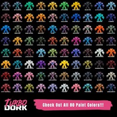 Turbo Dork Black Ice Acrylic Paint 0.74 Fl Oz Metallic for Miniatures and Crafts