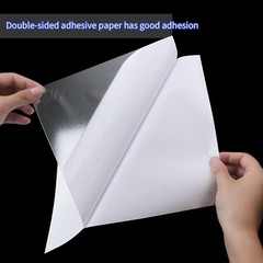 20 Sheets A4 Size 8.3×11.5 Inch Clear Double Sided Adhesive Tape Sheets, Supe…