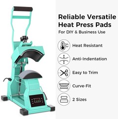 Lconvicely Hat Press Accessories – 4 Pcs Silicone Heat Press Pad, 2 Sizes (7….