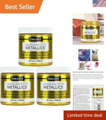 24K Gold Metallic Acrylic Paint – Safe and Quick-Drying for All Surfaces