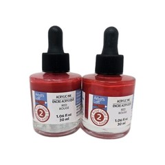 Artist’s Loft Acrylic Ink Red 30ml Bottle Lot Of 2 Artist Level 2
