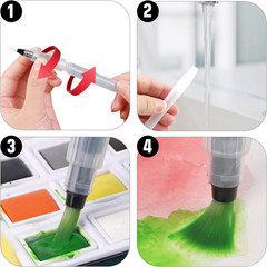 6 Piece Water Color Brush Pen Set, Watercolor Paint Pens for Painting Markers