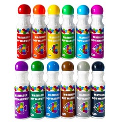 Dot Markers Bingo Daubers – 12 Washable Paint Dotters for Kids’ Art & Crafts