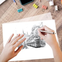 100 Sheets 8.5×11 Inch Tracing Paper 38lb 60gsm Vellum Art Trace Pad