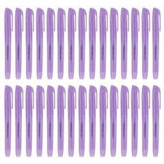 Purple Highlighter, 30 Pack Highlighters Pens for Books, Transparent Rod