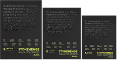 Black Medium Weight Pad, 140Lb, Coldpress, 5 X 7 Inches, 15 Sheets for Wet and D