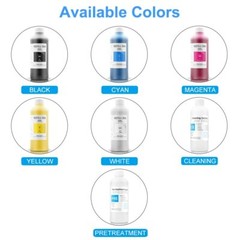 500ML DTG Textile InK For Brother GT-341 GT-361 GT-381 GT Series Printer