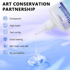 473 ML Diamond Painting Sealer, 16Oz Diamond Painting Adhesive with Applicator,