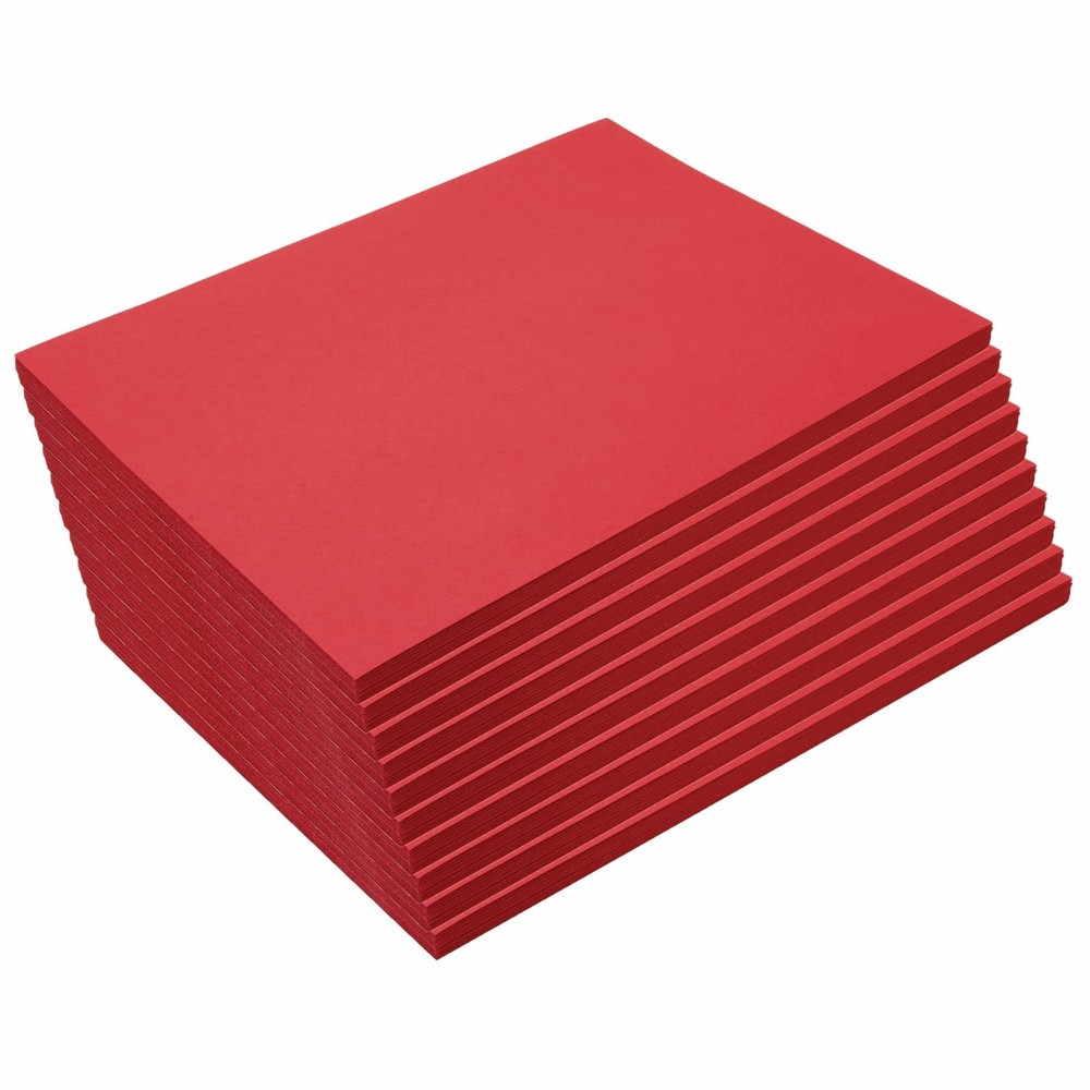 Construction Paper 9 x 12 Medium Weight Holiday Red 500 Sheets Colorations Bulk