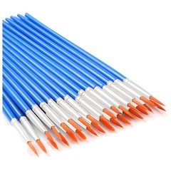 30 Pcs Round Paint Brushes, Small Brush Bulk for Miniature Detail Painting | …