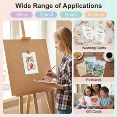 82 Sheets 5×7 Watercolor Paper Bulk, 110 lb/230 GSM Cold inches, White
