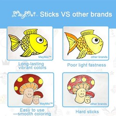Tempera Paint Sticks – 24 Bright Colors, Quick Drying, Easy to Color and Wash…