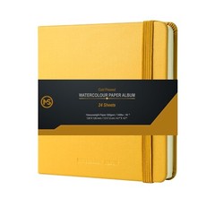 Watercolour Pad Cold-Press 300gsm 100% Cotton Paper 24 Sheet-12 X 12 CM Journal