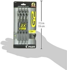 Fine Point Black Ink Gel Pens – G2 4-Pack Refillable Writing Tools for Adults