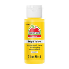 Apple Barrel Bright Yellow Acrylic Paint 2 oz Assorted Colors Art Craft