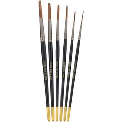 Set of 6 Lettering Quill Brushes for Sign Painting – XL, LG, MED, SM, XSM, XXSM