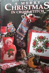 A MERRY CHRISTMAS IN CROSS STITCH BOOK MULTIPLE DESIGNS