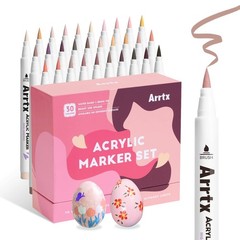 30 Colors Skin Color Acrylic Paint Pens, Skin Tone Paint Markers Paint Pens f…