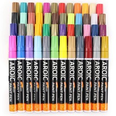 Paint Pens For Rock Painting 48 Pack.write On Anything Paint Pens For Rock Wood