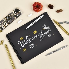 Metallic Markers Pens – White Silver and Gold Paint Pens – 4 Pack