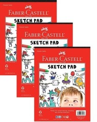 3 PACK Faber Castell Sketch Pad 135 SHEETS 9X12 INCH NEW!!!!