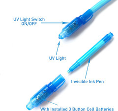 SCStyle Invisible Ink Pen 28Pcs with UV Light Magic Marker for Secret Messages,
