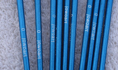 10 Pcs Pack of Nylon Fine Detail Paint Brushes #0 Wood Rod Sharp Tip Flexible
