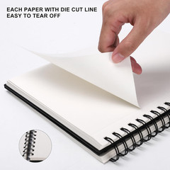 8.5X11Inches Hardbound Sketch Book, Spiral Bound Sketch Pad, 80-Sheets 90G
