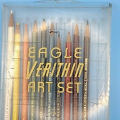 Vtg 1950’s Eagle Verithin Chemi Sealed Art Set 796 w/Case orig. 10 of 12 Pencils