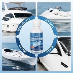 SENVEN Boat Paint White Touch Up Pen High-Gloss 1.5 Fl Oz,
