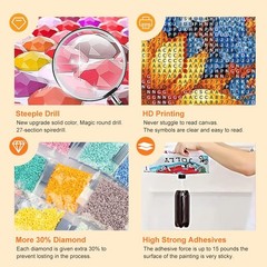 Acudotr Diamond Painting Kits for Adults, 12 inches x 12 inches, Multicolor