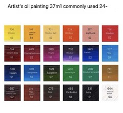 Winsor & Newton Artists’ Oil Colour 24 Multicolor 37ml Tubes Set