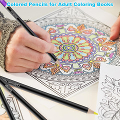 72 Professional Colored Pencils for Adult Coloring Books