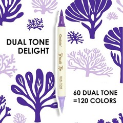 72 Colors Acrylic Paint Markers, Soft Brush Tip Acrylic Markers