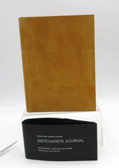 Sketch Write Sketchbook and Journal Leather Cover 4X6″ Graphic Image SUEDE