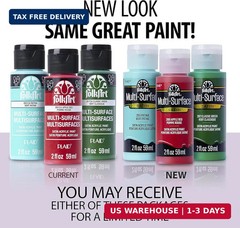 FolkArt PROMO830 Multi Satin Finish Acrylic Craft Paint Set Designed for Beginne
