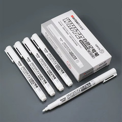 3pcs White Paint Marker Permanent Pen For Metal,Art,Wood,Paper,Plastic,Drawing