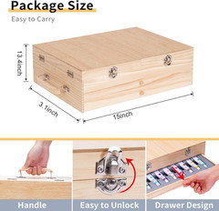 85 Piece Deluxe Wooden Art Supplies, Art Kit with Easel and Acrylic Pad, Art Set